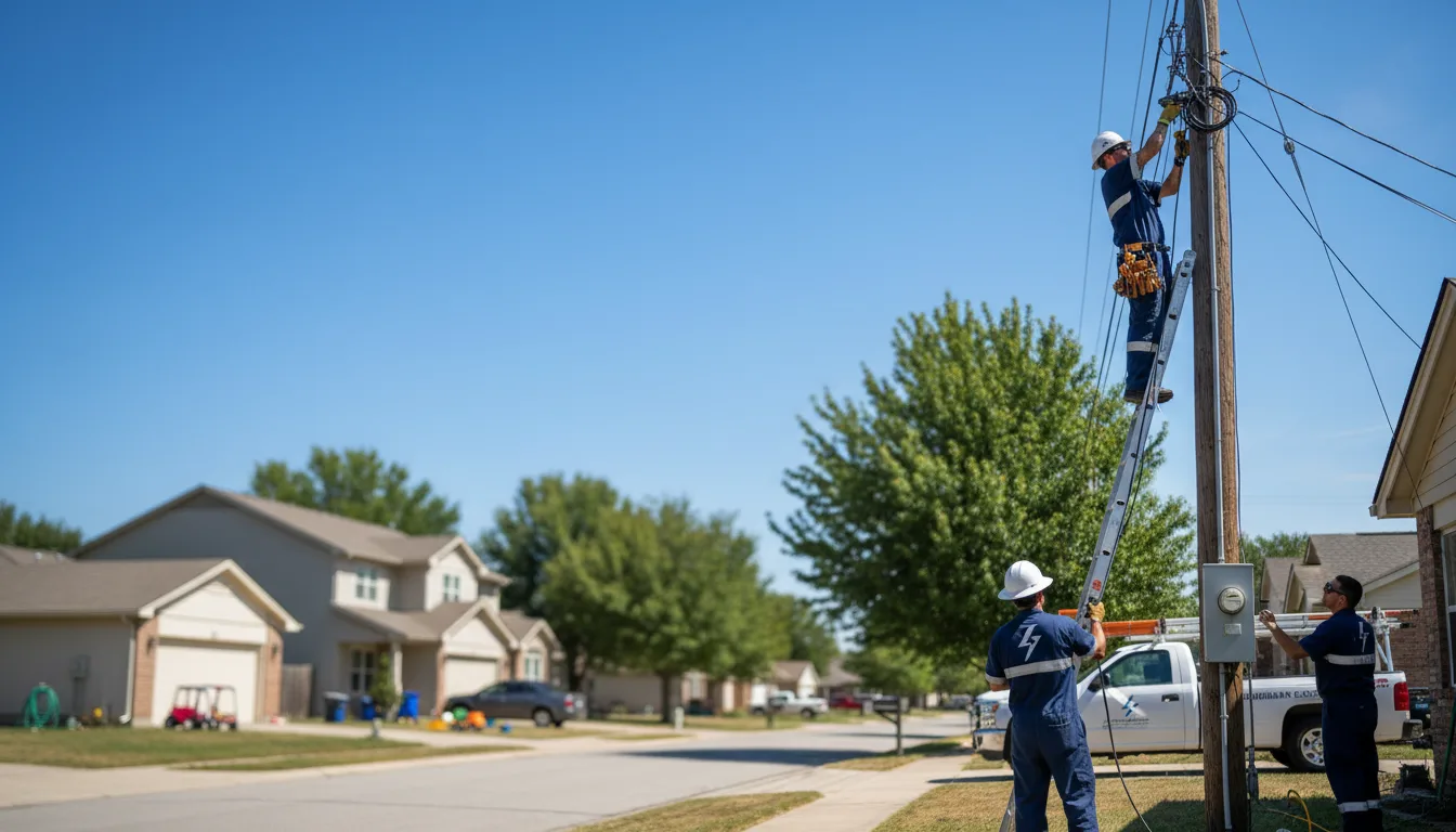Residential electrician providing installation services in Troy, TN